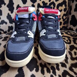 Union Nike Air Jordan 4 Retro Union Off Noir Size 7 Women's